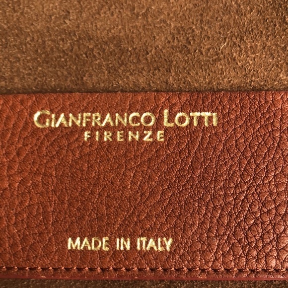 Gianfranco Lotti Firenze Made In Italy Suede Handbag Insert With Clasp - Picture 2 of 6